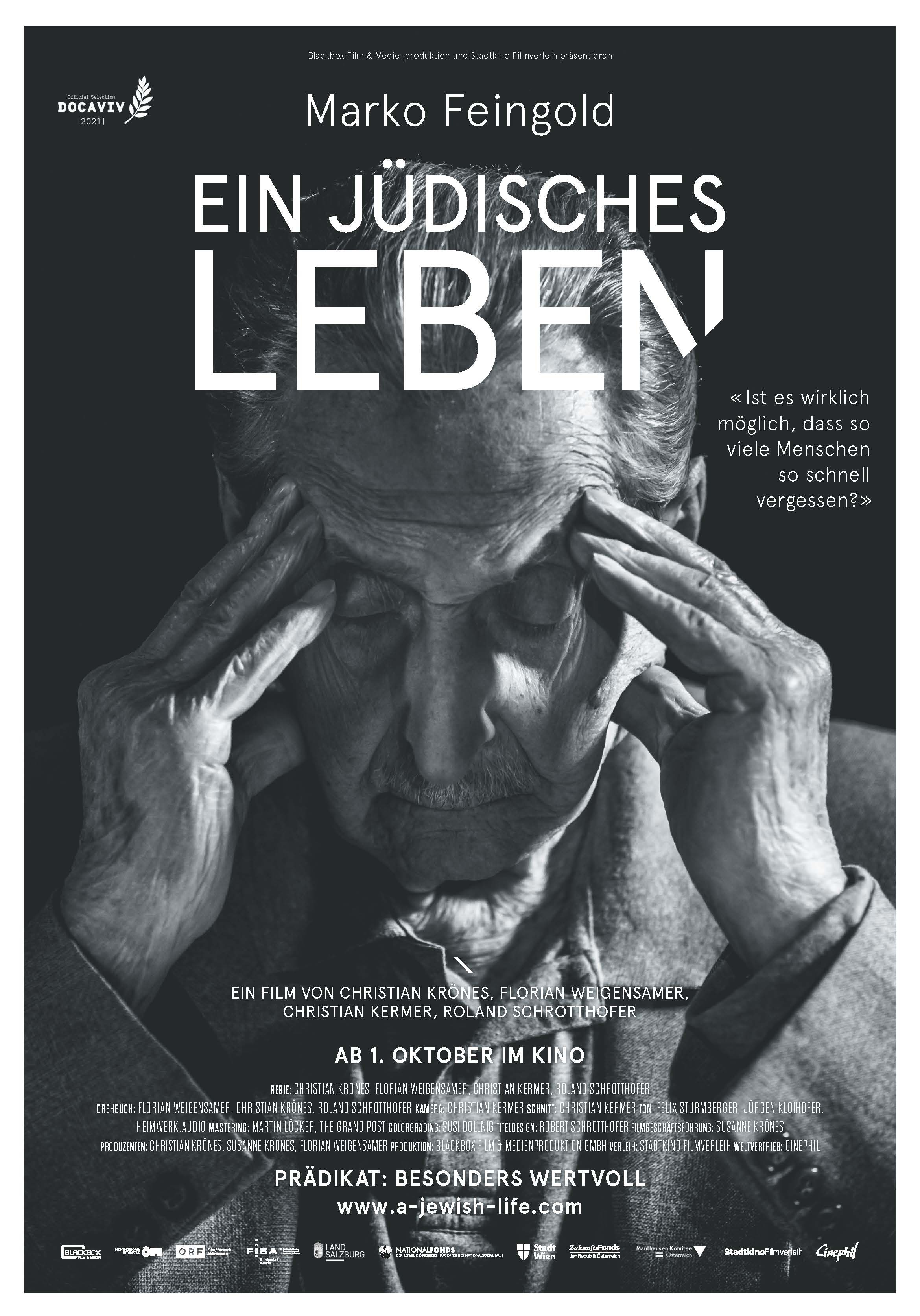 MARKO FEINGOLD EIN JÜDISCHES LEBEN Plakat jpg