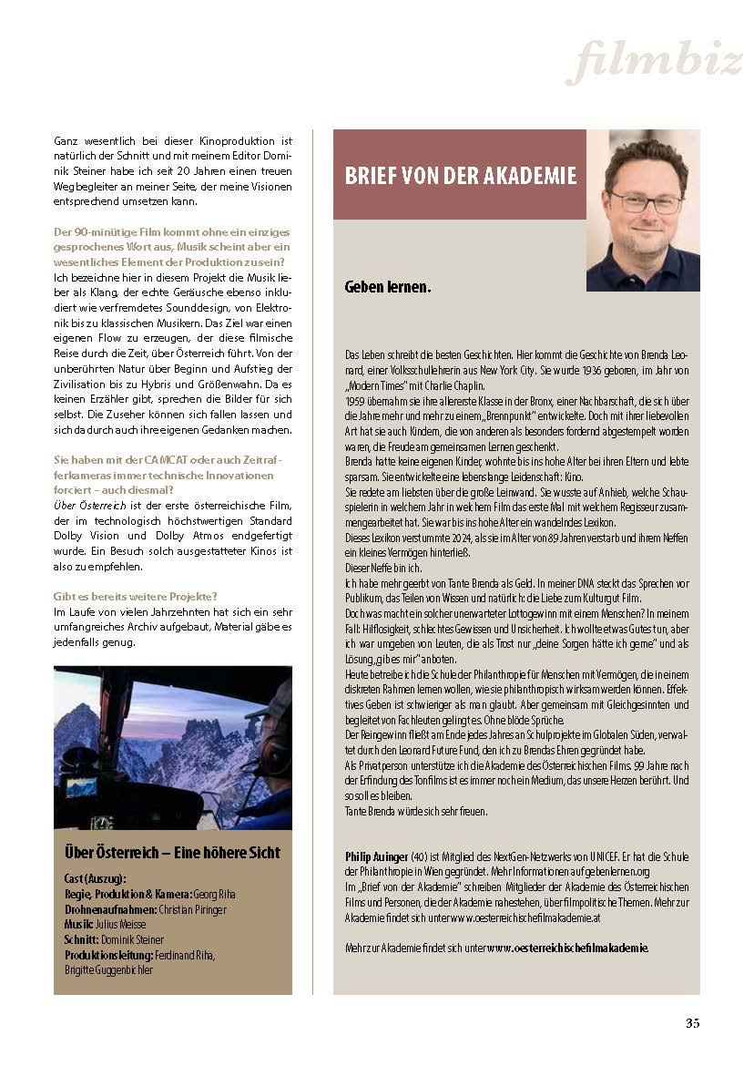 2606 Brief von der Akademie Ausgabe Juni 2026 Philip Auinger