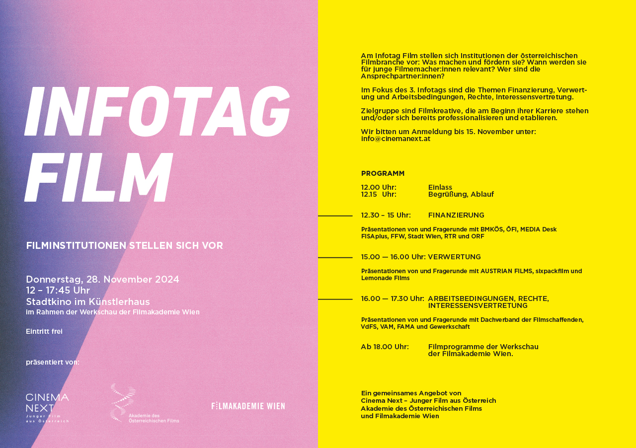 Infotag Film 2024 Postkarte quer