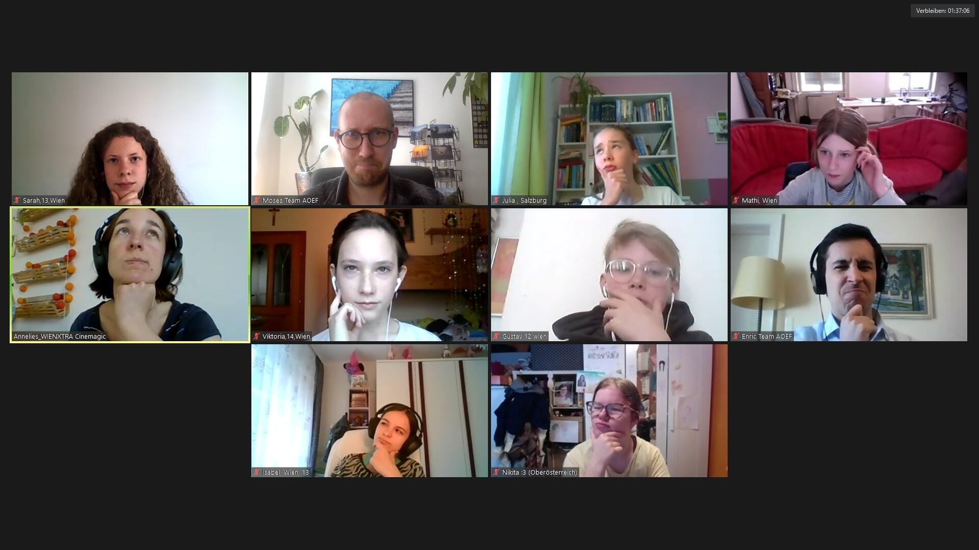 YAA 2021 Zoom Screenshots Auswahl Raum 1