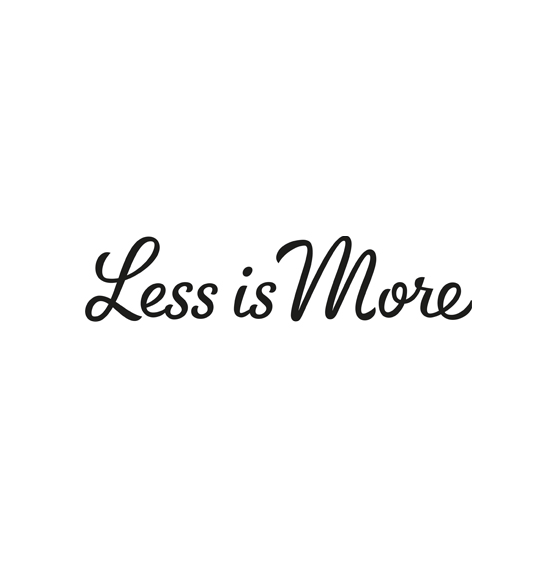 Less is more Logo